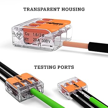 うっが WAGO 221-412 Compact Lever-Nuts® Splicing Connectors, 2